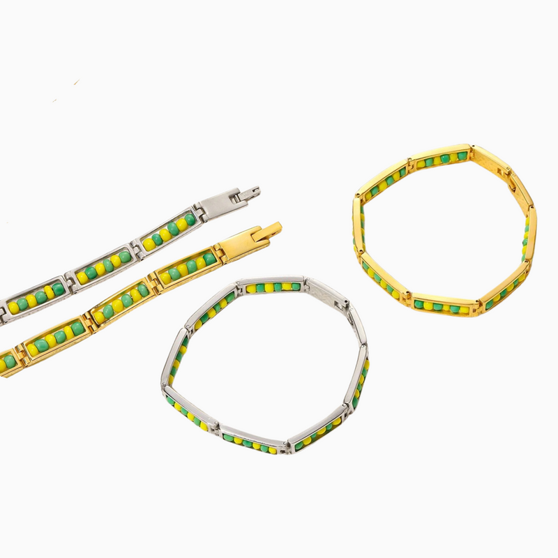 Esclavas baño de oro 18K